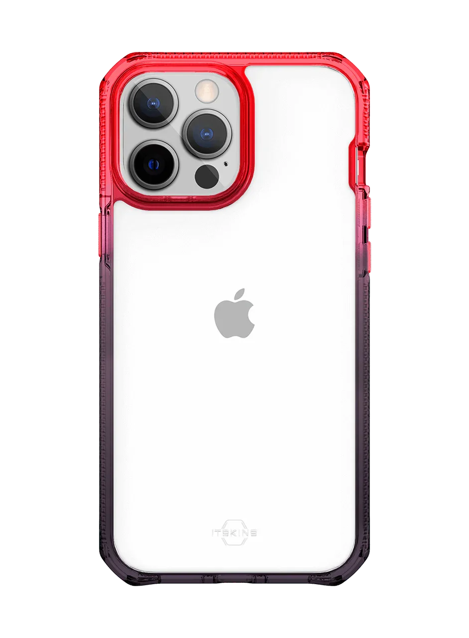 Itskins Supreme Prism iPhone 13 Pro Cover - Coral And Black - Tashqila Itskins Supreme Prism iPhone 13 Pro Cover - Coral And Black - Tashqila